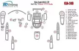 Kia Soul 2012-UP Full Set Without UVO Radio Mascherine sagomate per rivestimento cruscotti 