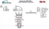 Kia Spectra 2002-2004 Full Set, Automatic Gear Mascherine sagomate per rivestimento cruscotti 