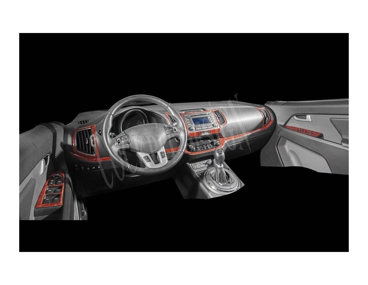 Kia Sportage 01.2011 Kit Rivestimento Cruscotto all'interno del veicolo Cruscotti personalizzati 15-Decori