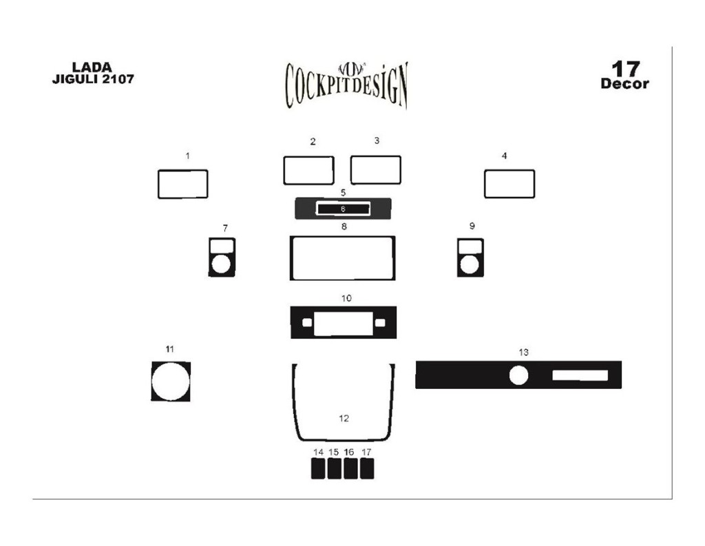 Lada Jiguli 2107 1980 Kit Rivestimento Cruscotto all'interno del veicolo Cruscotti personalizzati 17-Decori Lada Jiguli 2107 1980 Kit Rivestimento Cruscotto all'interno del veicolo Cruscotti personalizzati 17-Decori