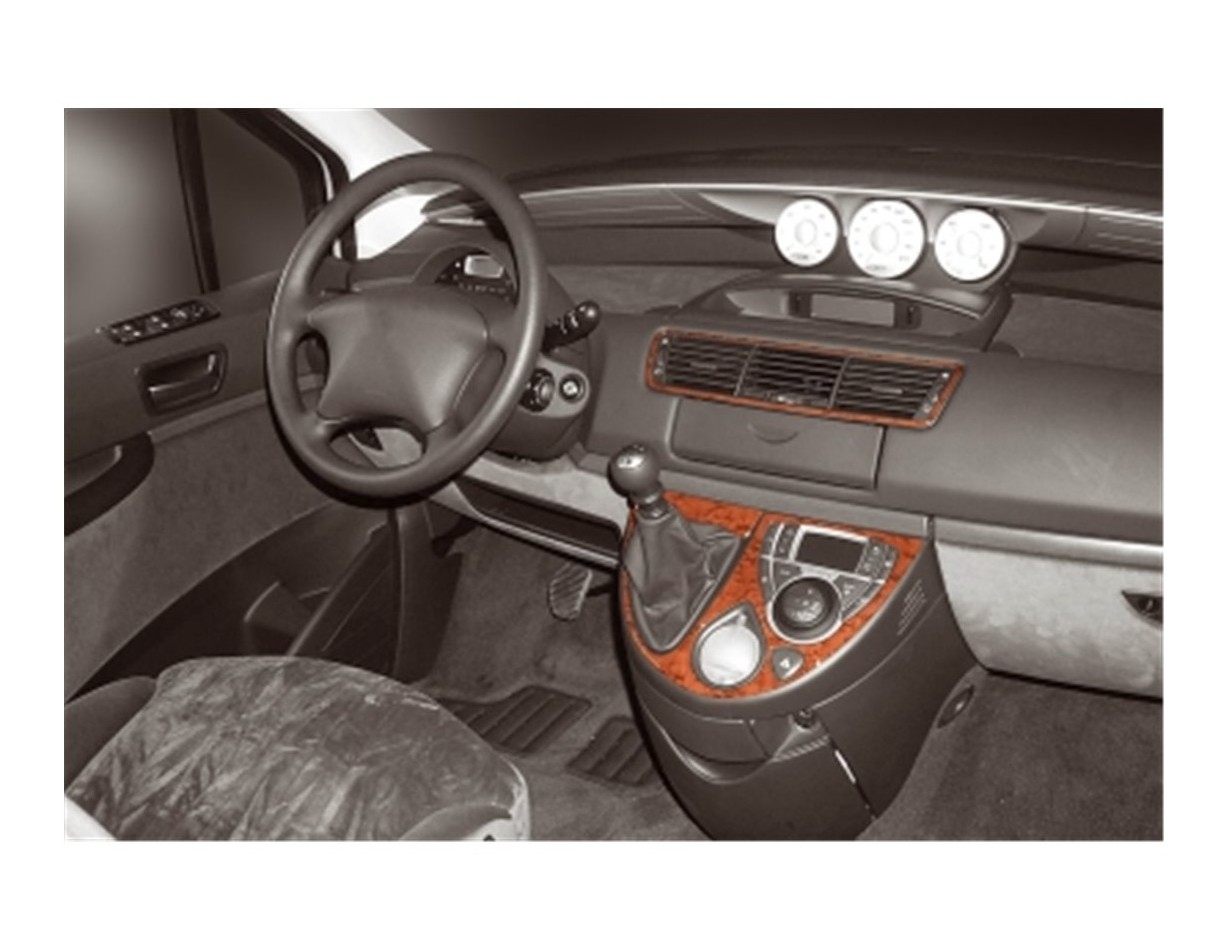 Lancia Phedra 02.2002 Kit Rivestimento Cruscotto all'interno del veicolo Cruscotti personalizzati 4-Decori
