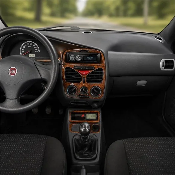 Fiat Palio-Albea-Strada 2002-2005 kit cruscotto 3D, 18 pezzi
