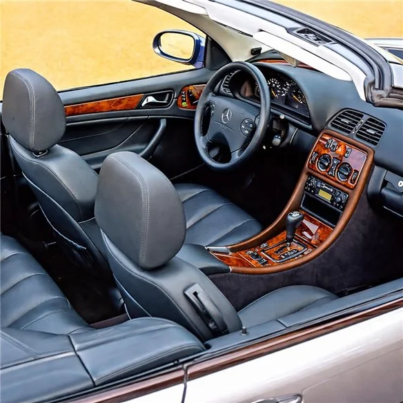 Mercedes-Benz W208 CLK C208A208 1997-2003 kit rivestimento cruscotto e interni 3D 14 pezzi