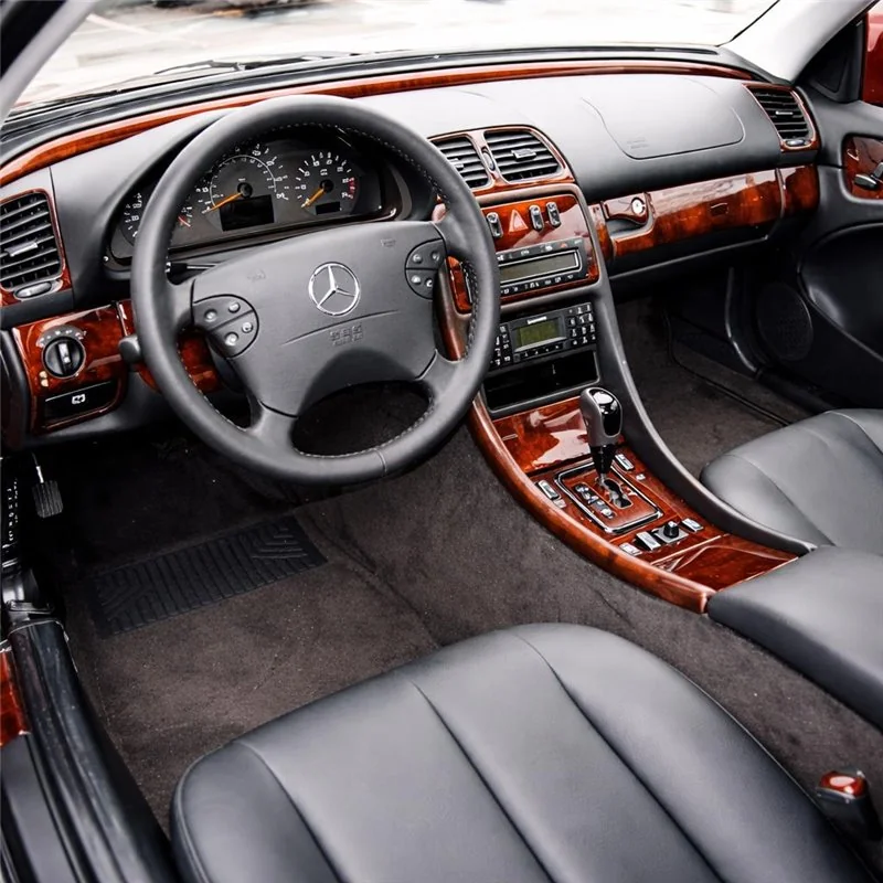 Mercedes-Benz W208 CLK 1997-2003 Cabrio kit rivestimento cruscotto e interni 3D 19 pezzi