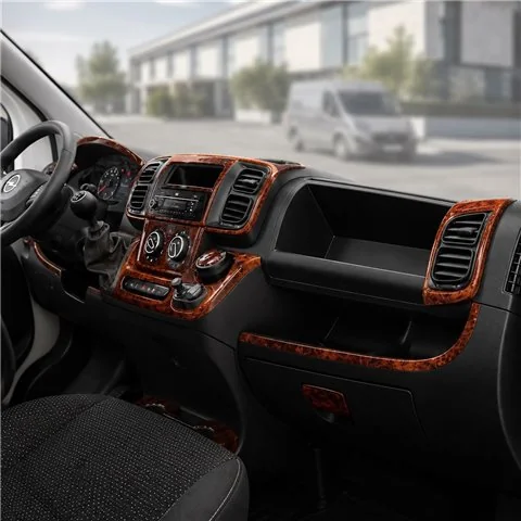 Opel Movano-Nissan Interstar 2002-in poi kit rivestimento cruscotto e interni 3D 6 pezzi