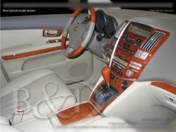 Lexus RX 400H 2006-UP Full Set, Automatic Gear, With Navigation Cruscotto BD Rivestimenti interni