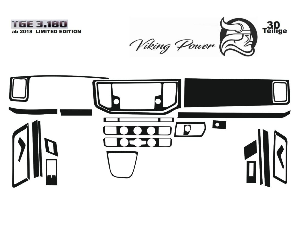 MAN TGE 2019 Kit Rivestimento Cruscotto all'interno del veicolo Cruscotti personalizzati 29-Decori MAN TGE 2019 Kit Rivestimento Cruscotto all'interno del veicolo Cruscotti personalizzati 29-Decori