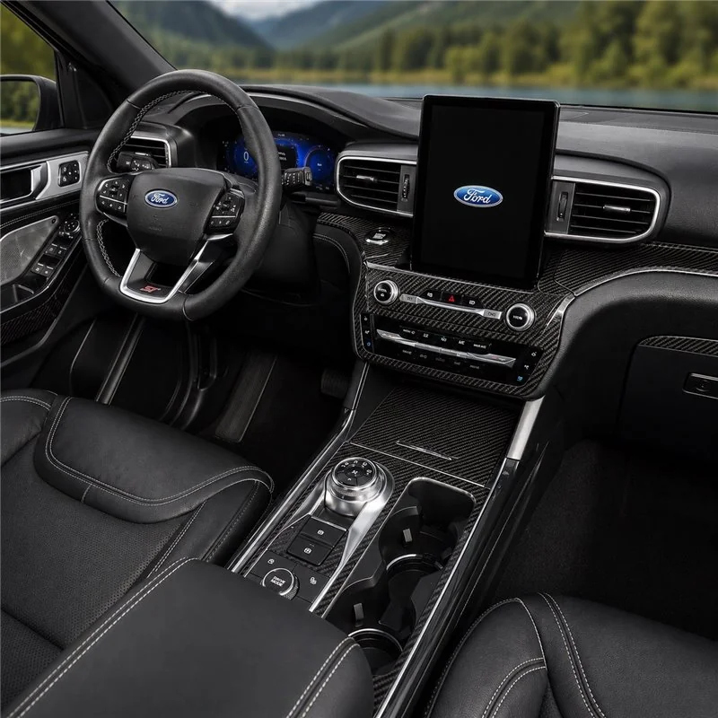 Ford Explorer 2020-2023 kit rivestimento cruscotto e interni 3D 32 pezzi