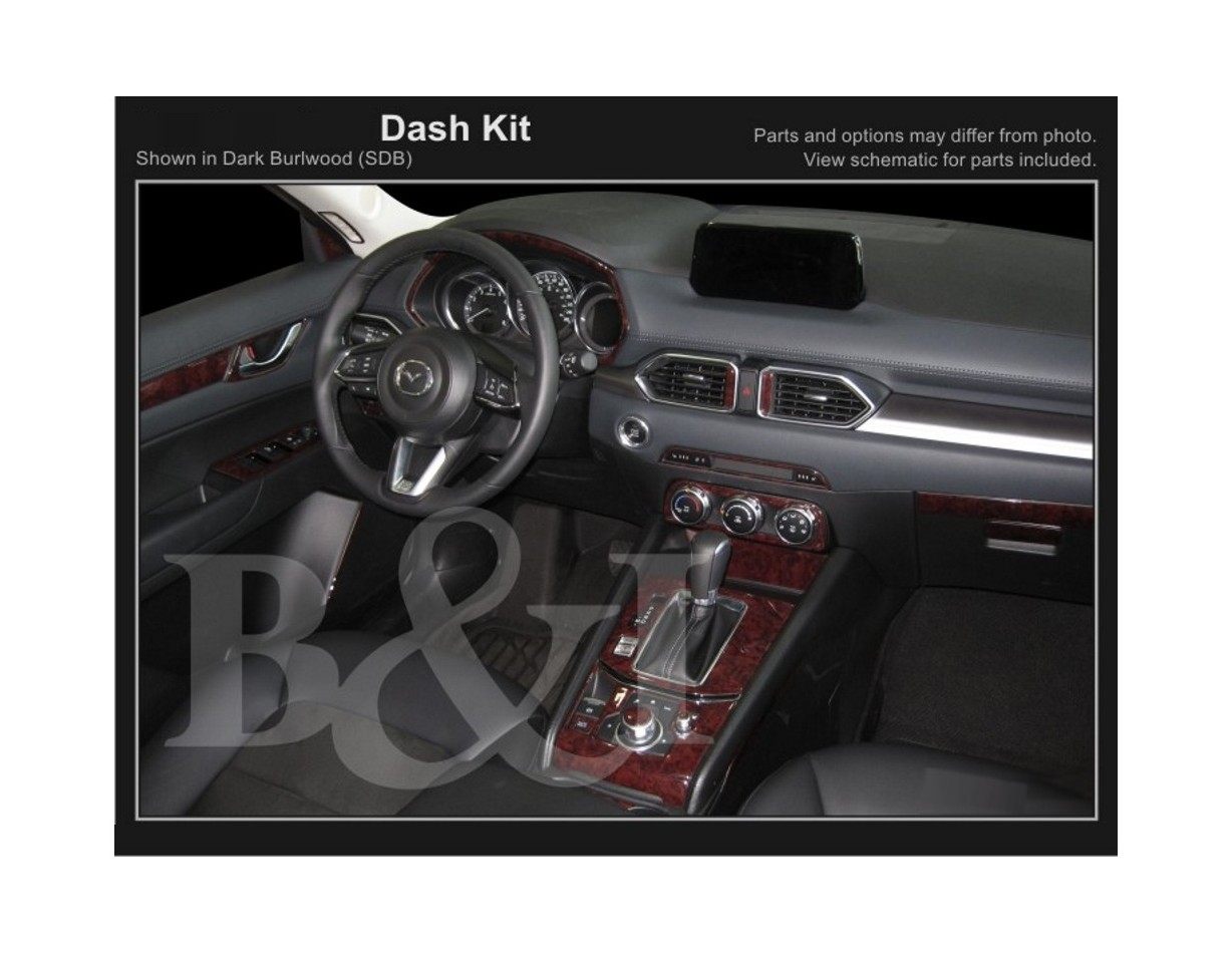 Mazda CX-5 KF ab 2017 Kit Rivestimento Cruscotto all'interno del veicolo Cruscotti personalizzati 27-Decori