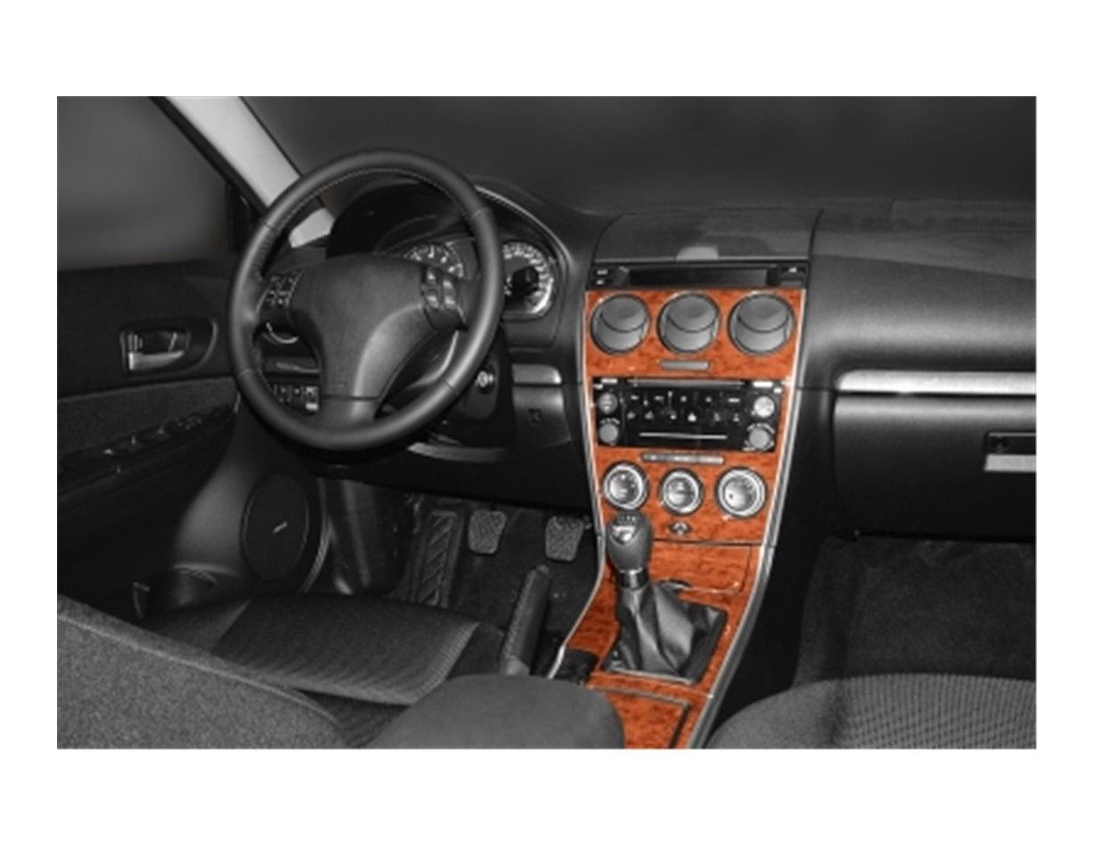 Mazda Mazda 6 06.04 - 12.07 Kit Rivestimento Cruscotto all'interno del veicolo Cruscotti personalizzati 34-Decori