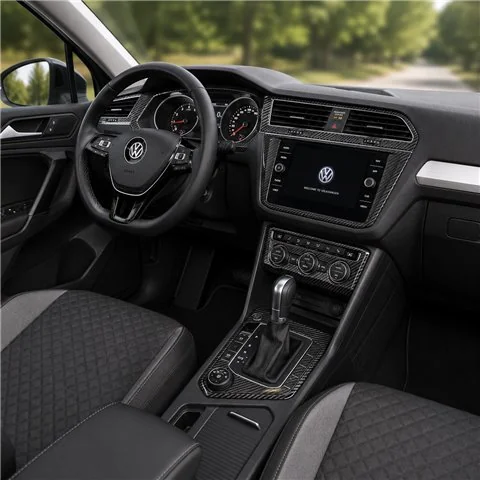 Volkswagen Tiguan 2018-2024 kit rivestimento cruscotto e interni 3D 21 pezzi