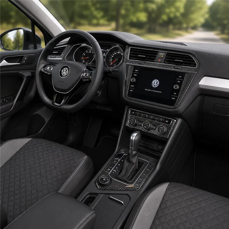 Volkswagen Tiguan 2018-2024 kit rivestimento cruscotto e interni 3D 21 pezzi