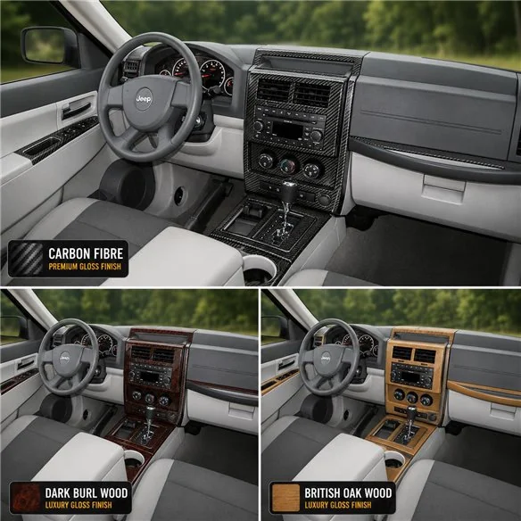 Jeep Liberty 2008-in poi Full Universal Set kit rivestimento cruscotto e interni 3D