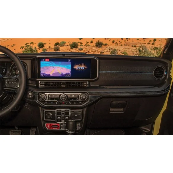Jeep Wrangler Unlimited Rubicon 2024 kit rivestimento cruscotto e interni 3D 35 pezzi