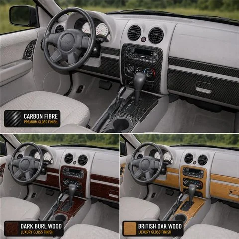 Jeep Liberty 2005-2007 set completo kit rivestimento cruscotto e interni 3D 2
