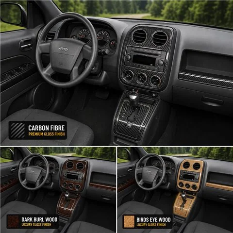 Jeep Compass/Patriot 2009-in poi kit rivestimento cruscotto e interni 3D 2