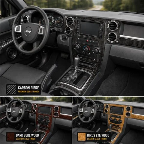 Jeep Commander 2008-in poi Basic Universal kit rivestimento cruscotto e interni 3D 2