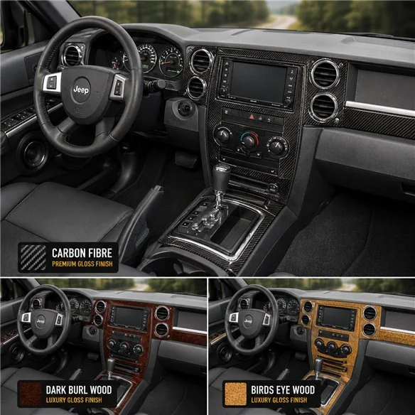 Jeep Commander 2008-in poi Basic Universal kit rivestimento cruscotto e interni 3D