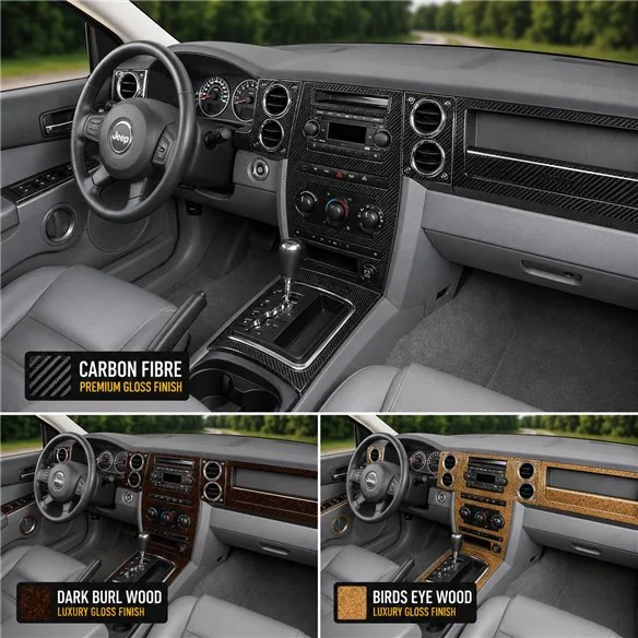 Jeep Commander 2006-2007 con navigatore kit rivestimento cruscotto e interni 3D