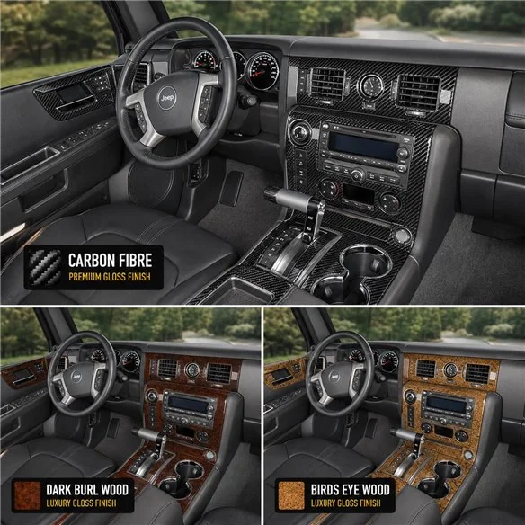 Hummer H2 2008-in poi set completo kit rivestimento cruscotto e interni 3D