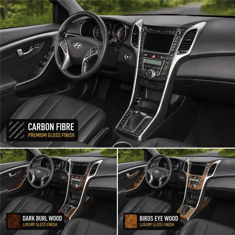 Hyundai Elantra GT 2013-in poi set completo kit rivestimento cruscotto e interni 3D