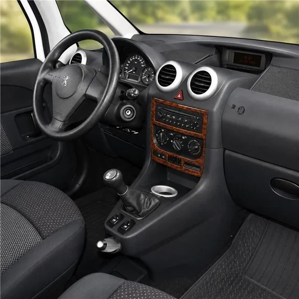 Peugeot 1007 2005+ kit cruscotto 3D, 2 pezzi