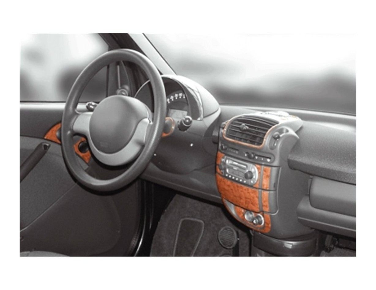 Mcc Smart Smart 07.1998 Kit Rivestimento Cruscotto all'interno del veicolo Cruscotti personalizzati 22-Decori