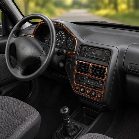 Peugeot 106 1991-1996 kit cruscotto 3D, 12 pezzi