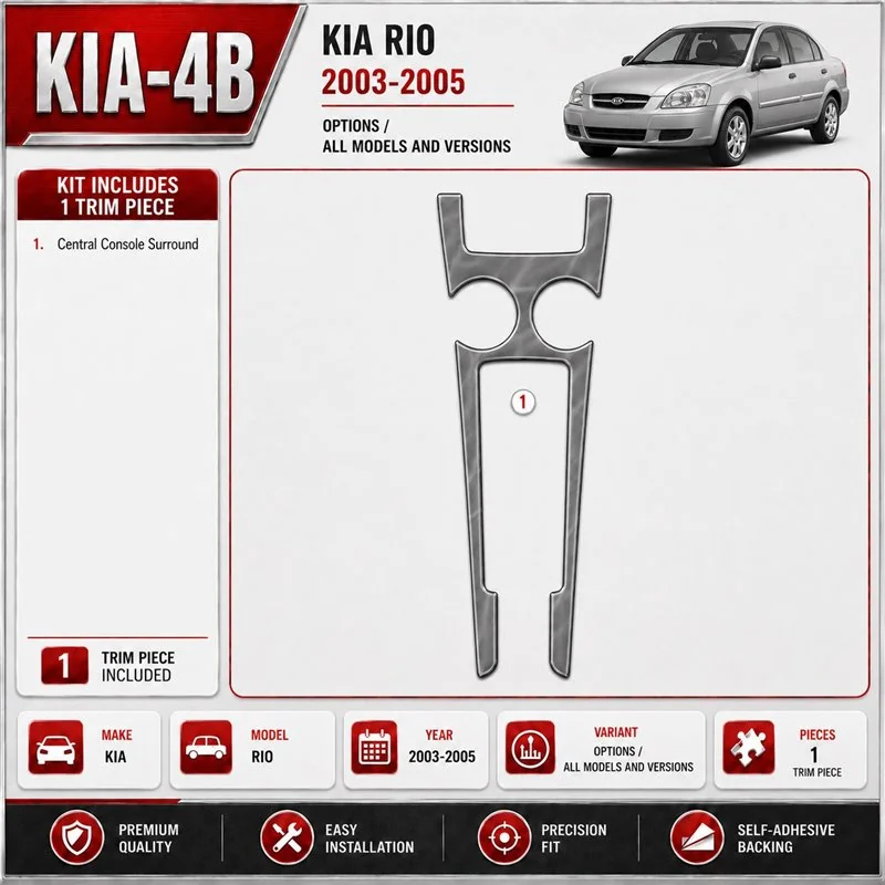 Kia Rio 2003-2005 Options kit rivestimento cruscotto e interni 3D