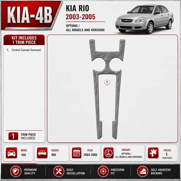 Kia Rio 2003-2005 Options kit rivestimento cruscotto e interni 3D