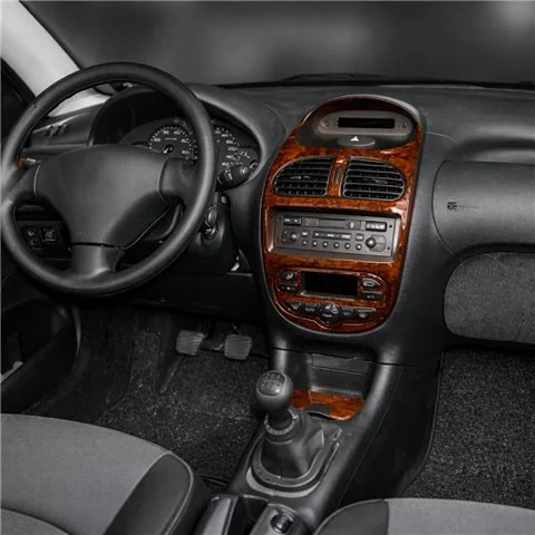 Peugeot 206 1998-2001 kit cruscotto 3D, 8 pezzi