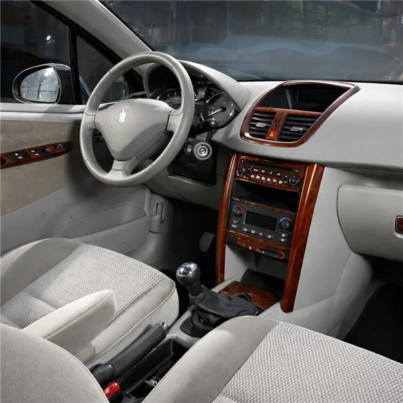 Peugeot 207 2007+ kit cruscotto 3D, 17 pezzi