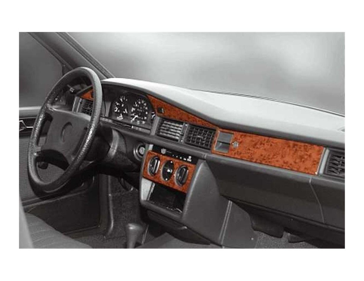 Mercedes C 190 W201 12.83 - 05.93 Kit Rivestimento Cruscotto all'interno del veicolo Cruscotti personalizzati 11-Decori