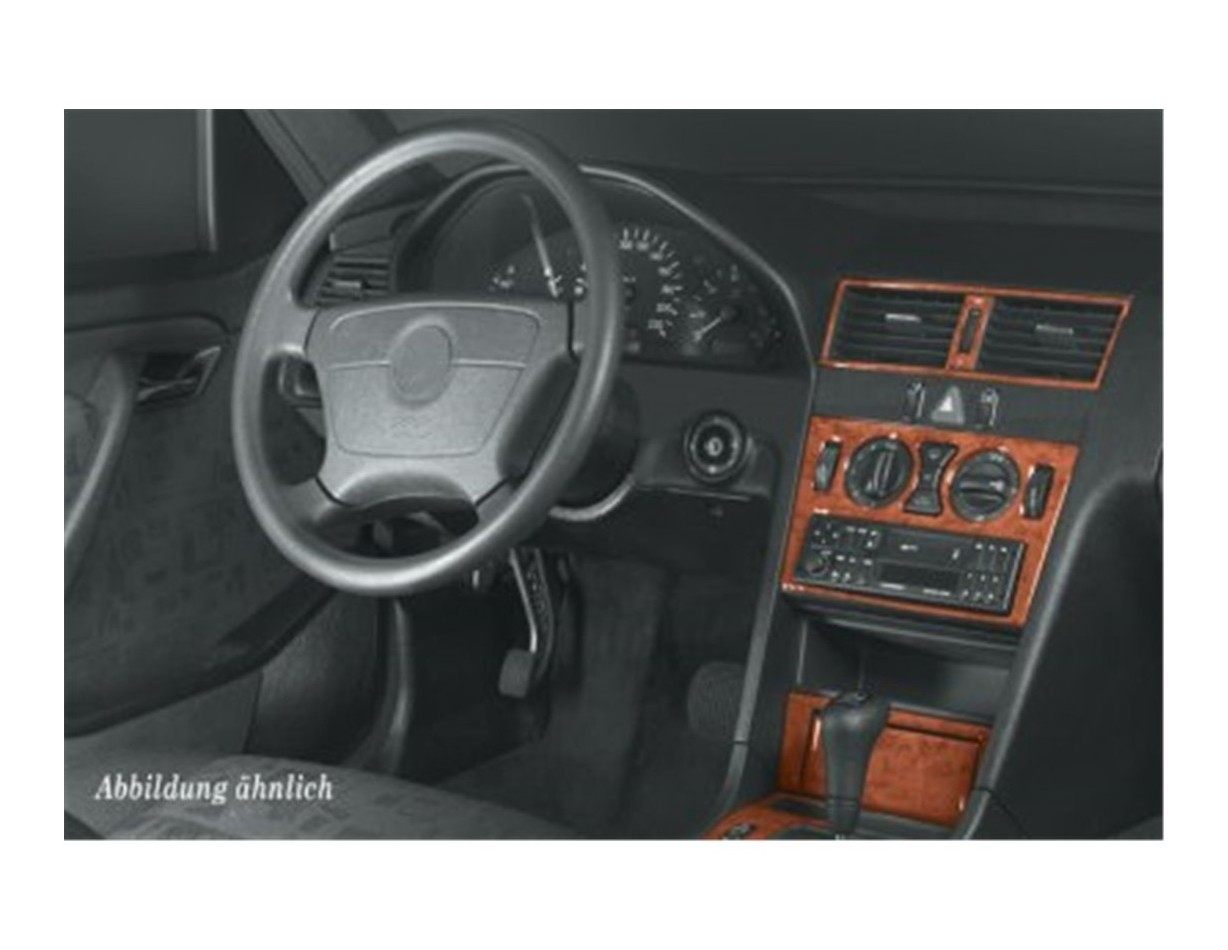 Mercedes C-Class W202 06.93 - 09.95 Kit Rivestimento Cruscotto all'interno del veicolo Cruscotti personalizzati 16-Decori
