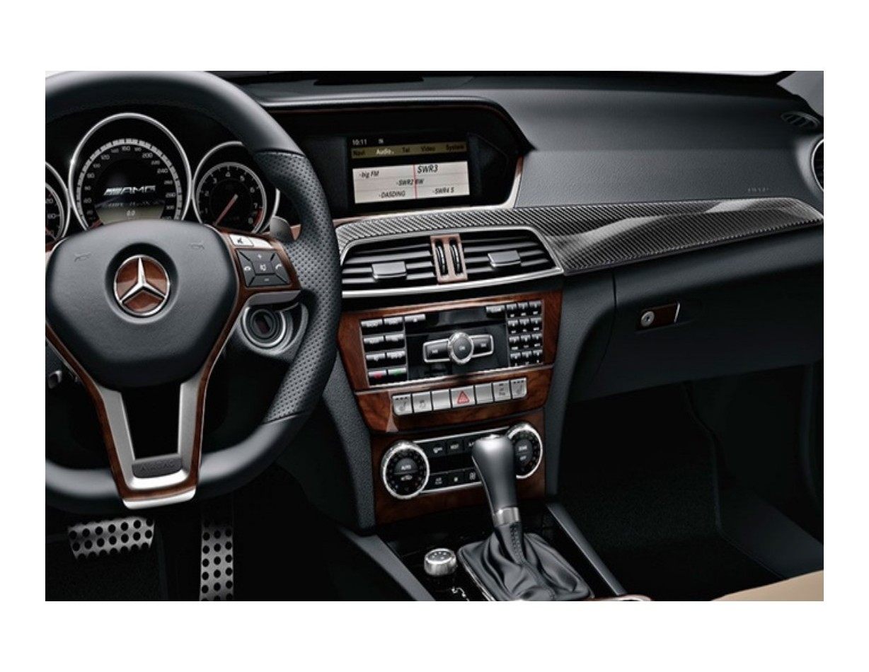 Mercedes C-Class W205 2015–present Kit Rivestimento Cruscotto all'interno del veicolo Cruscotti personalizzati 18-Decori