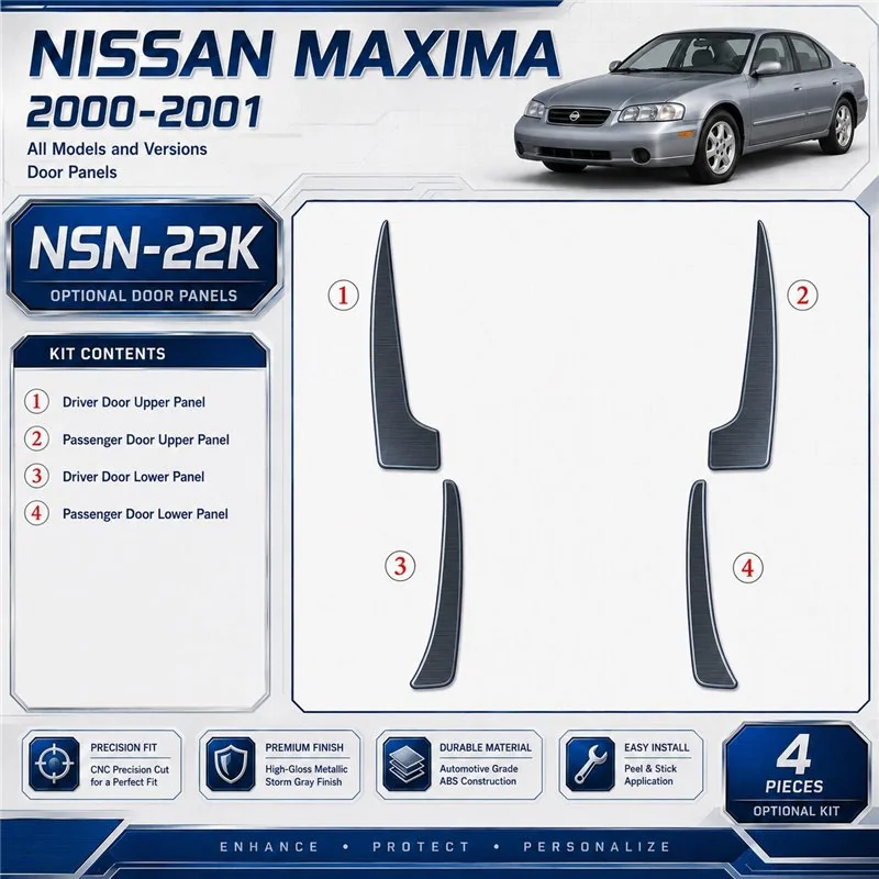 Nissan Maxima 2000-2001 Door panels kit rivestimento cruscotto e interni 3D 4 pezzi