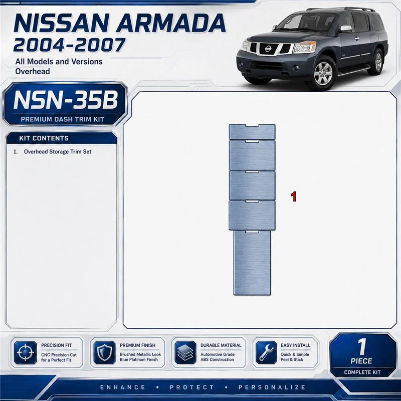 Nissan Armada 2004-2007 Overhead kit rivestimento cruscotto e interni 3D