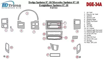 Mercedes Sprinter 2007-2010 Full Set Cruscotto BD Rivestimenti interni