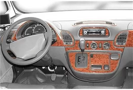 Mercedes Sprinter W903 02.00 - 04.06 Kit Rivestimento Cruscotto all'interno del veicolo Cruscotti personalizzati 27-Decori