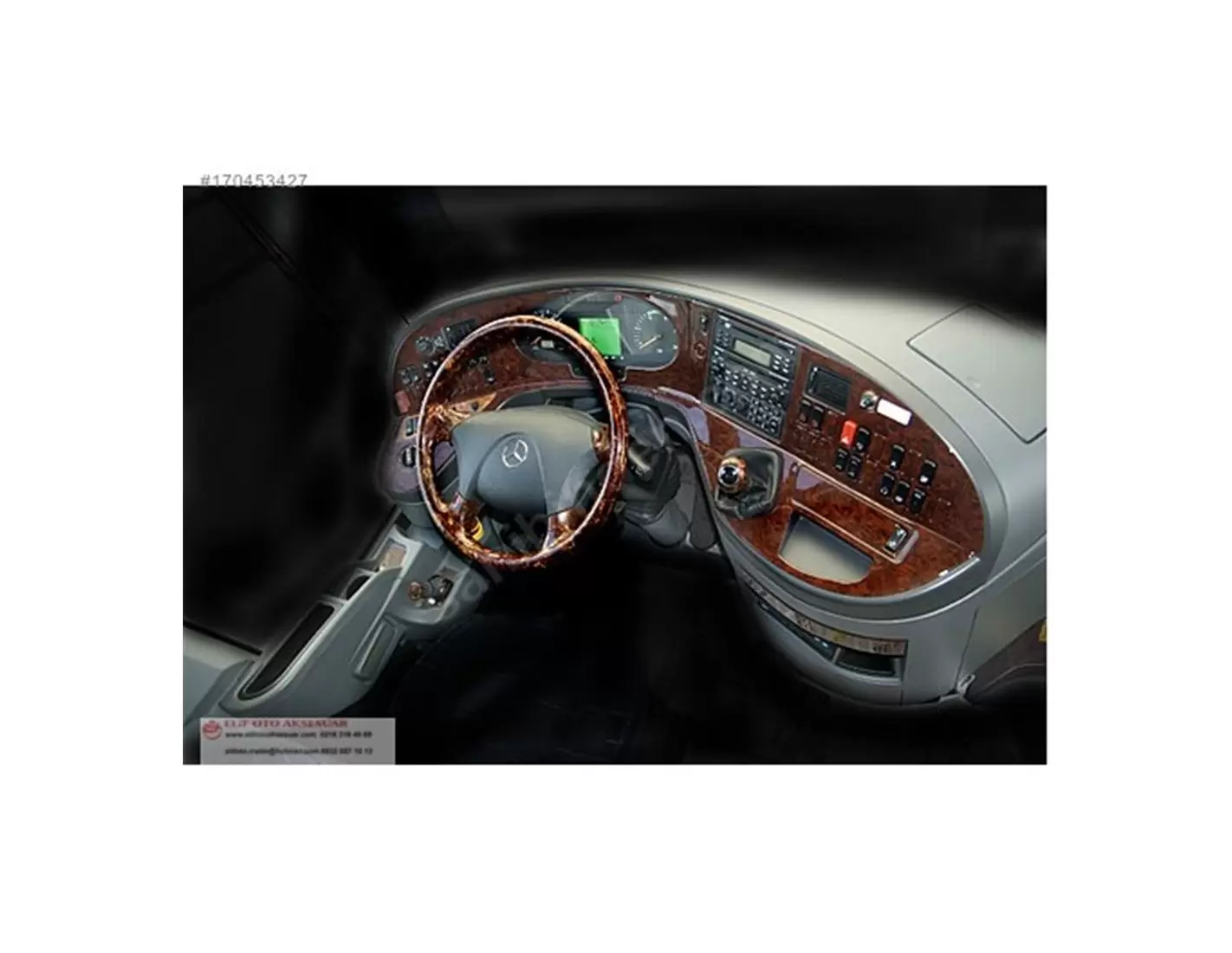 Mercedes Travego 02.05 - 12.10 Kit Rivestimento Cruscotto all'interno del veicolo Cruscotti personalizzati 44-Decori