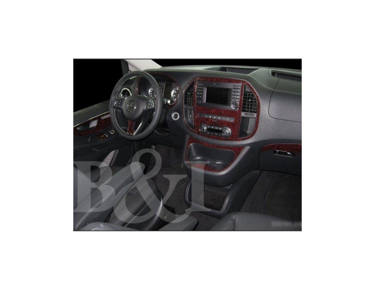 Mercedes Vito W447 01.2015 Kit Rivestimento Cruscotto all'interno del veicolo Cruscotti personalizzati38-Decori