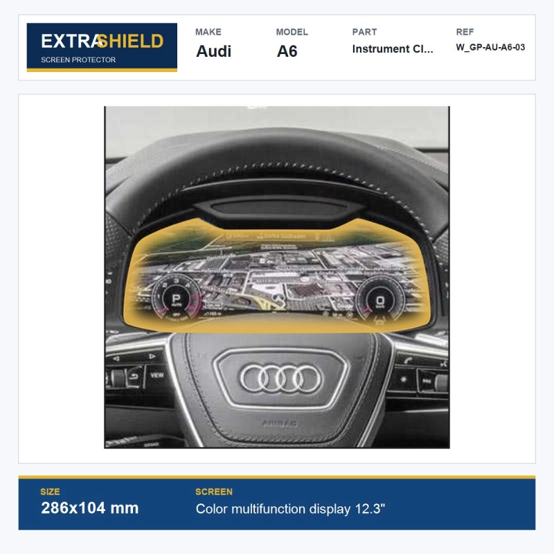 Audi A6 Instrument Cluster ExtraShield Screen Protector