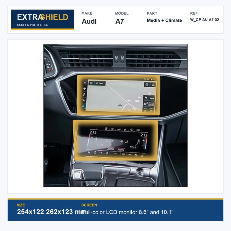 Audi A7 Media + Climate ExtraShield Screen Protector
