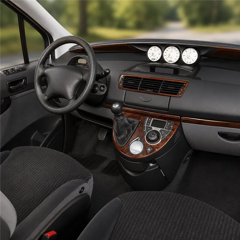 Peugeot 807 2002+ kit cruscotto 3D, 4 pezzi