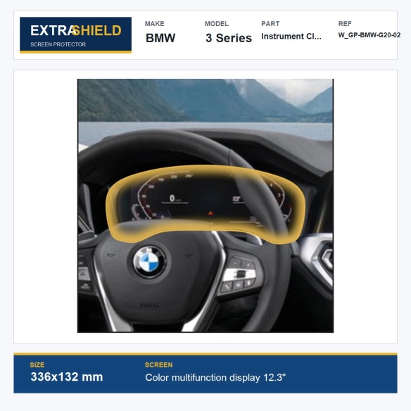 BMW 3 Series Instrument Cluster ExtraShield Screen Protector