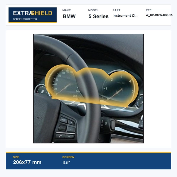 BMW 5 Series Instrument Cluster ExtraShield Screen Protector