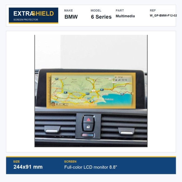 BMW 6 Series Multimedia ExtraShield Screen Protector