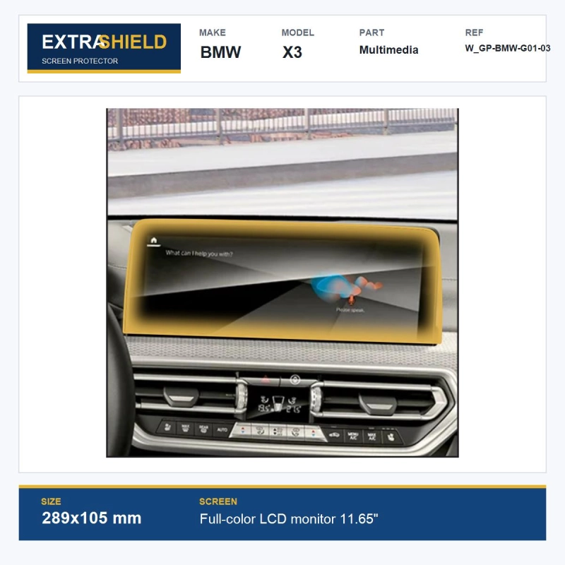 BMW X3 Multimedia ExtraShield Screen Protector