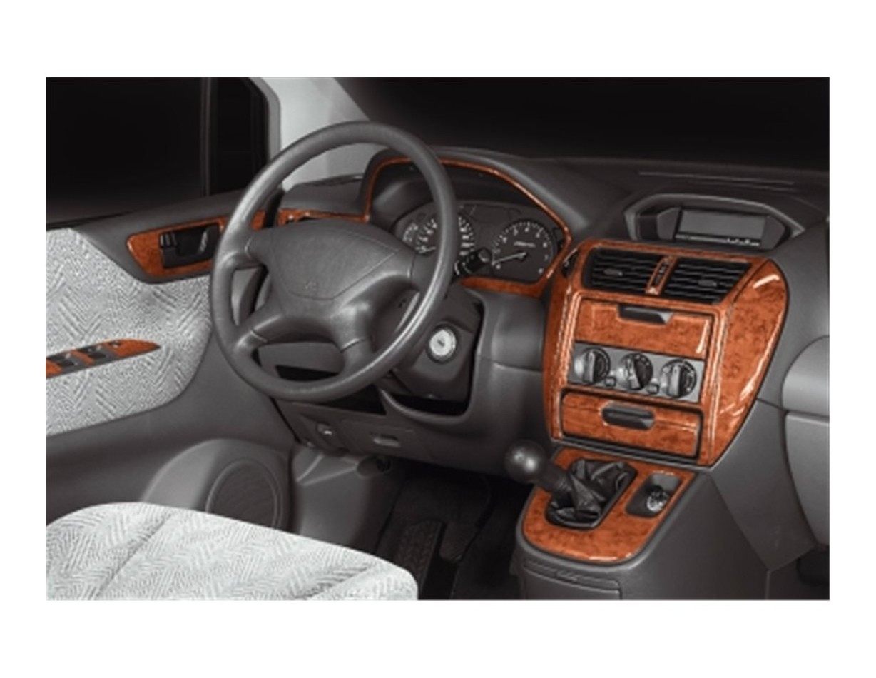 Mitsubishi Spacewagon 10.98 - 03.04 Kit Rivestimento Cruscotto all'interno del veicolo Cruscotti personalizzati 15-Decori