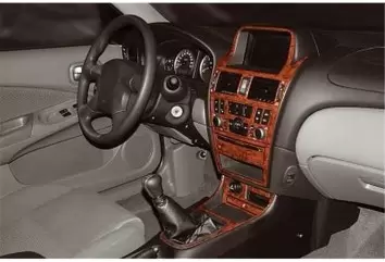 Nissan Almera 03.03 - 12.08 Kit Rivestimento Cruscotto all'interno del veicolo Cruscotti personalizzati 15-Decori